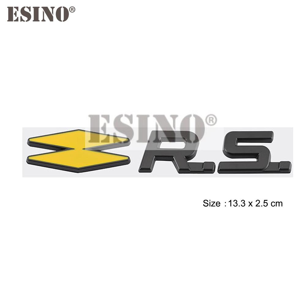 Car Styling 3D Metal Chrome Zinc Alloy Emblem Badge for R/enault RS Clio Captur Megane Kadjar Arkana Koleos Sandero Safrane