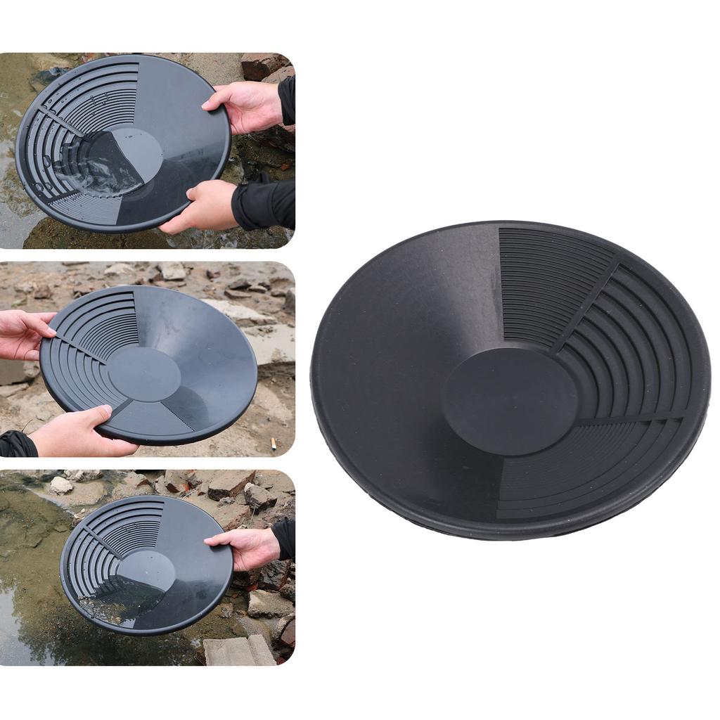 Gold Pan Metal Portable Gold Prospecting Beginners Kit Collection Tools for Outdoor Adventures
