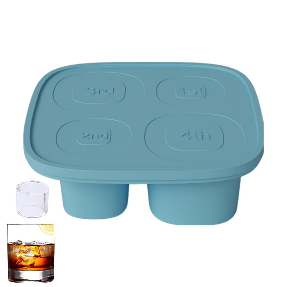 Whiskey Ice Cubes Mold Ice Block Mold High Capacity Ice Cube Tray Silicone Ice Molds Big Ice Cube Molds For Cocktail Whiskey