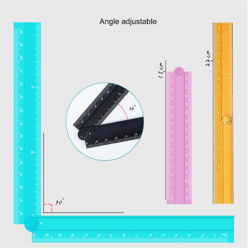 Multifunktionale Aluminiumlegierung Effizientes Faltlineal für präzises Messen in Bau- und Heimwerkerprojekten Zeichnen