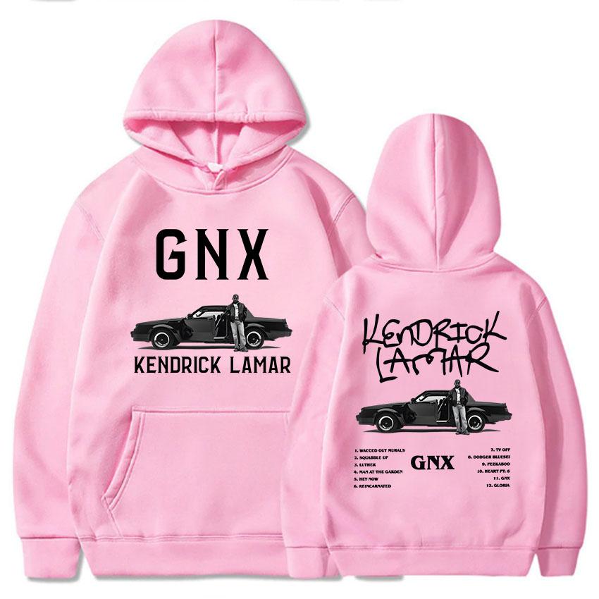 GNX Album Printing Hoodies Kendrick Lamar Rapper Rock Style Sweatshirts Unisex Streetwear Long Sleeve Hooded Men