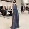 Elegant Halter Neck Two-Piece Long Dress - Spring/Summer 2026 Collection