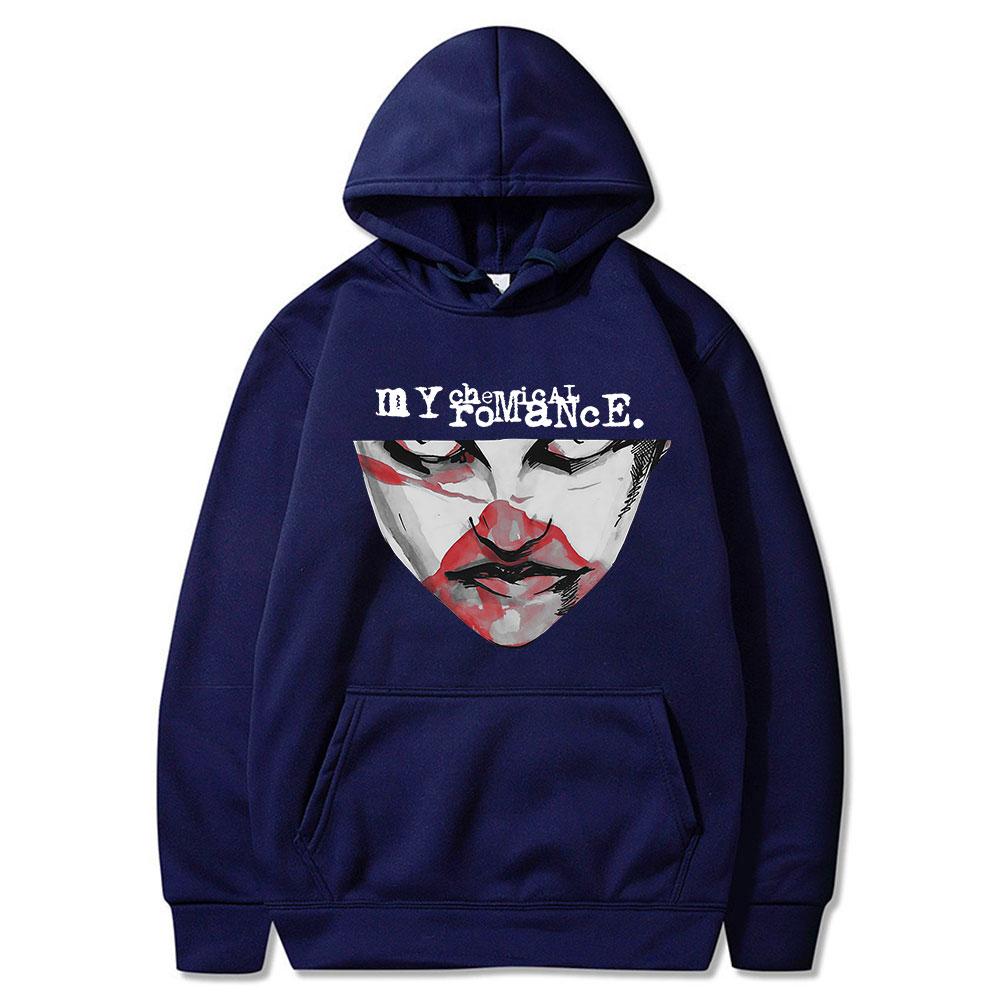 My Chemical Romance Hoodies Demolition Lover Mask Punk Gothic Vintage Hooded Sweatshirts Men Women Casual Long Sleeves Pullovers