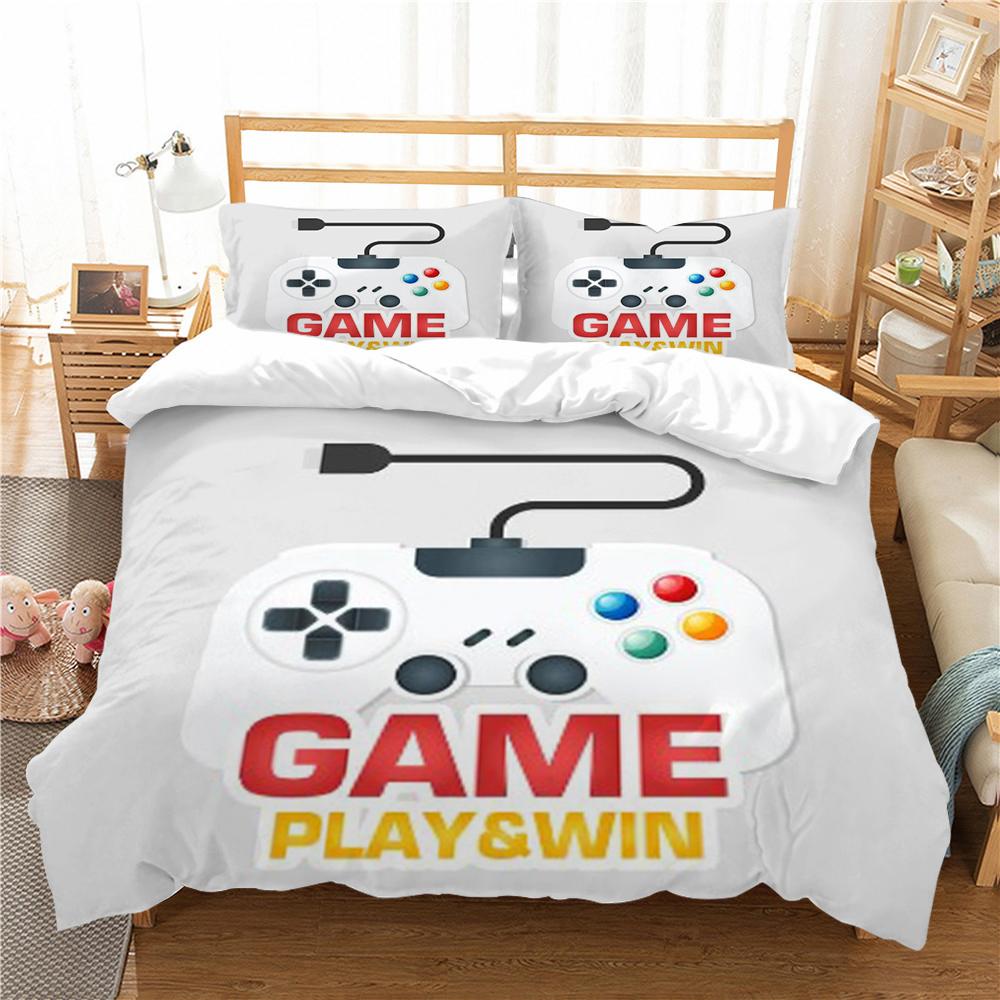 Strona główna pościel 3D Gamepad drukuj zestaw pościeli z mikrofibry pocieszyciel poszwa na kołdrę pościel poszwy na kołdry jeden rozmiar