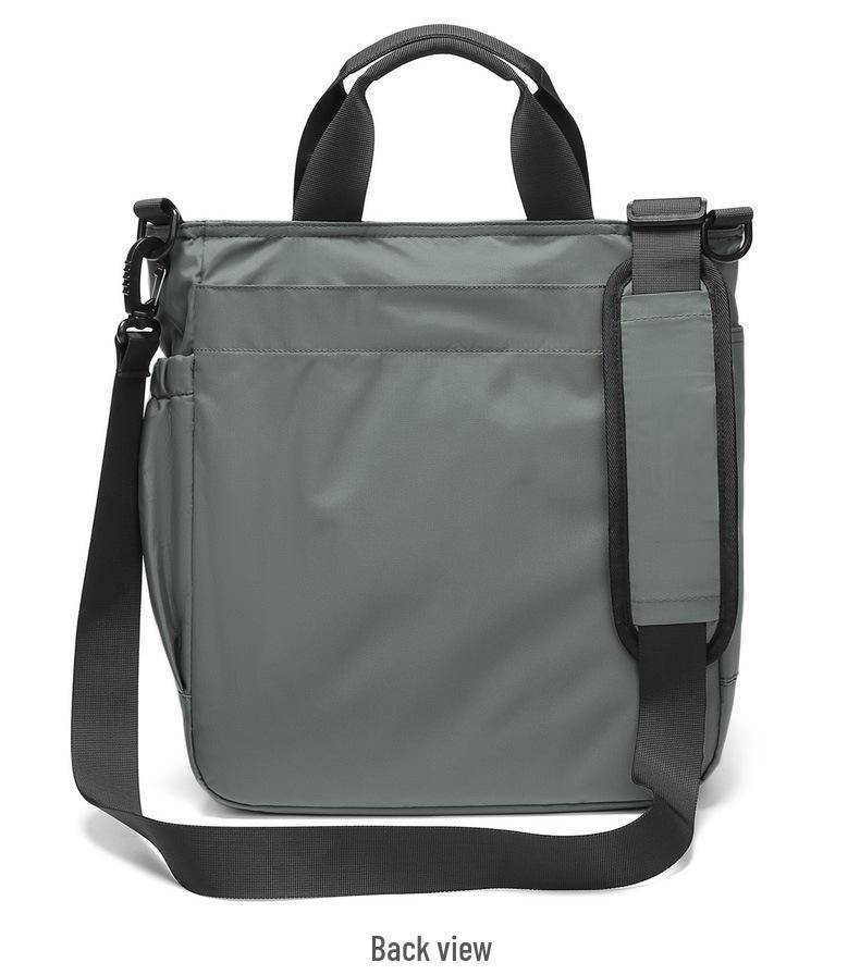 Men's Lightweight 14-inch Laptop Briefcase: Large Capacity Crossbody Shoulder Bag for Business Trips
