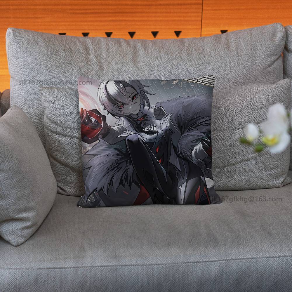 Arlecchino Genshin Impact Kissenbezug Milbenabweisender Kissenbezug Unsichtbarer Reißverschluss Seidig kurzer Plüsch Sofakissenbezug