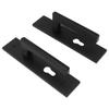 Aluminum Alloy Door Handleset Easy To Install Black Universal Comfortable Grip Door Locksets for