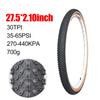fangzi Bike Tire, 27.5x2.10 Inch Bicycle Tire, Mountain Bike Replacement Wheel Tire, 30TPI