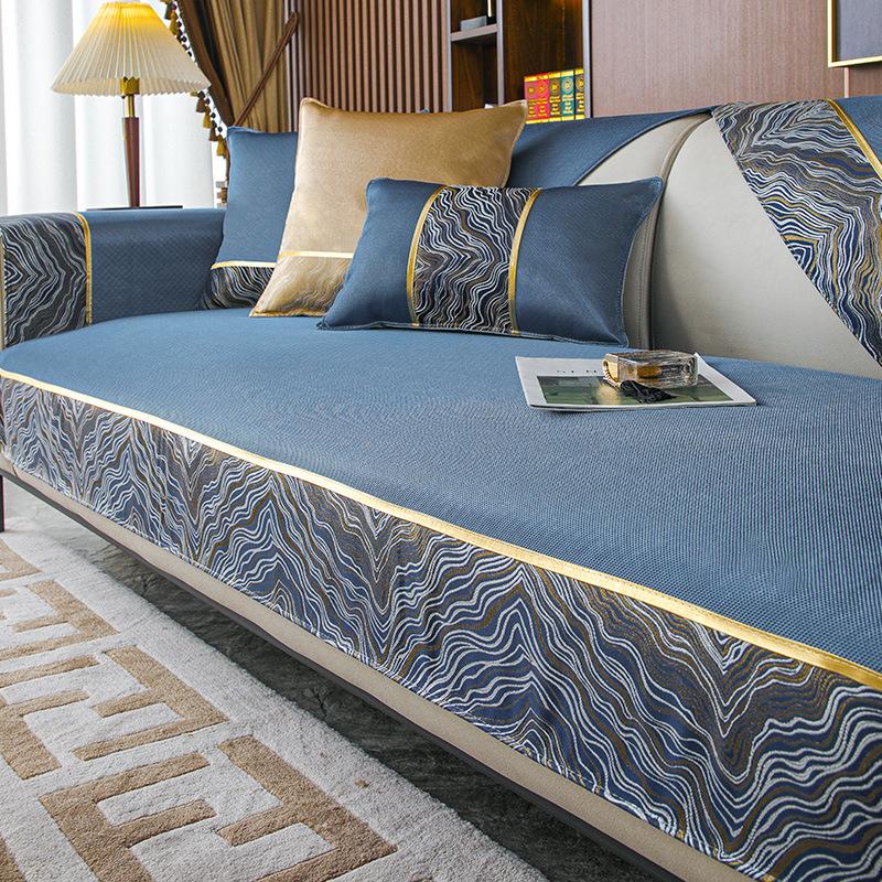 

Ice Silk Summer Mat Sofa Cushion Four Seasons Universal Sofa Cover New Non-Slip Sofa Cushion Seat Cushion 70*70cm
