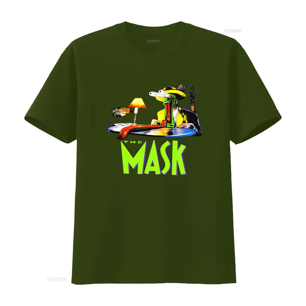 NUOVA RARA THE MASK FILM JIM CARREY 1994 VINTAGE Maglietta vintage Lavata streetwear Top elasticizzato Per l'uso quotidiano Leggermente