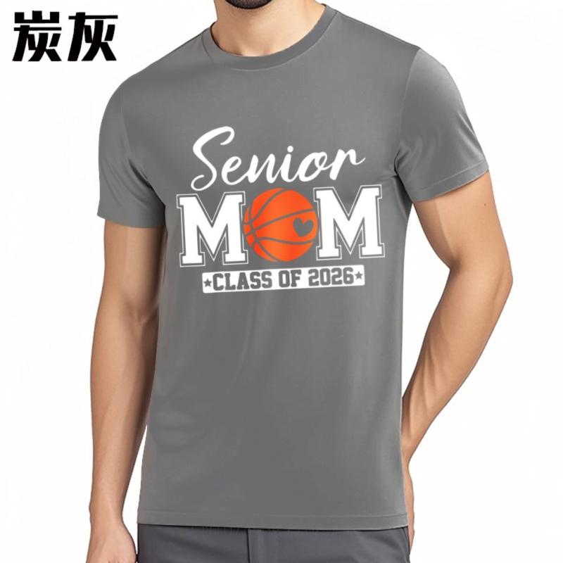 Workout Teeshirt Teenagers Crew Neck T Shirt Fashion Senior Mom Basketball Class Of 2026 Minimalist Man Tops Quick Dry Shirt