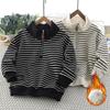 Boys Sweatshirt Spring Autumn Girls Casual Pullover Big Kids Lapel Zipper Sportswear