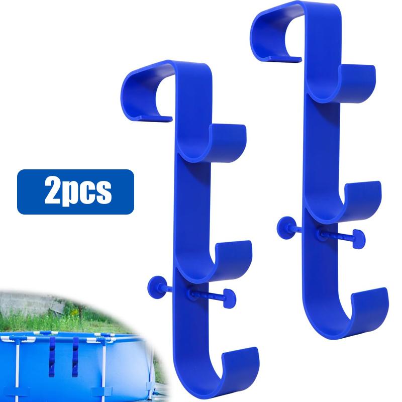Swimming Pool Filter Pump 1.5m Hose, Pool Hooks for Poles Adjustabl Pool Pole Hanger for Above Ground Pools SAccessories