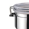 4 Inch Stainless Steel Storage Canister Retain Freshness Multipurpose Airtight Food Storage Container for Coffee Tea