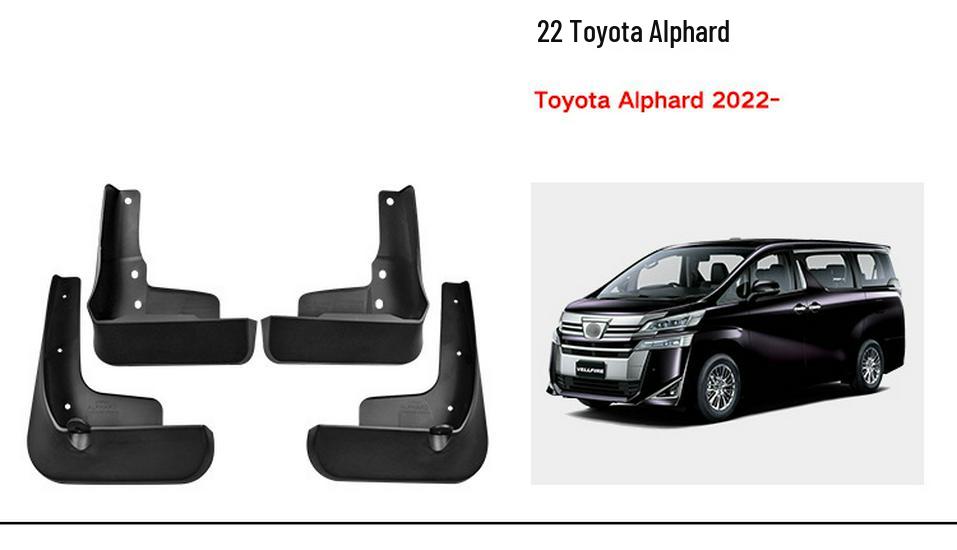 Leather Mud Flaps for Toyota Tundra, Venza, Sienna, Alphard, Frees, and AVANZA Cars.