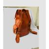 20" personalisierter handgemachter Lederrucksack, Vintage Brauner Rucksack, Damenrucksack, Laptoprucksack, Reiserucksack, umwandelbare Ledertasche