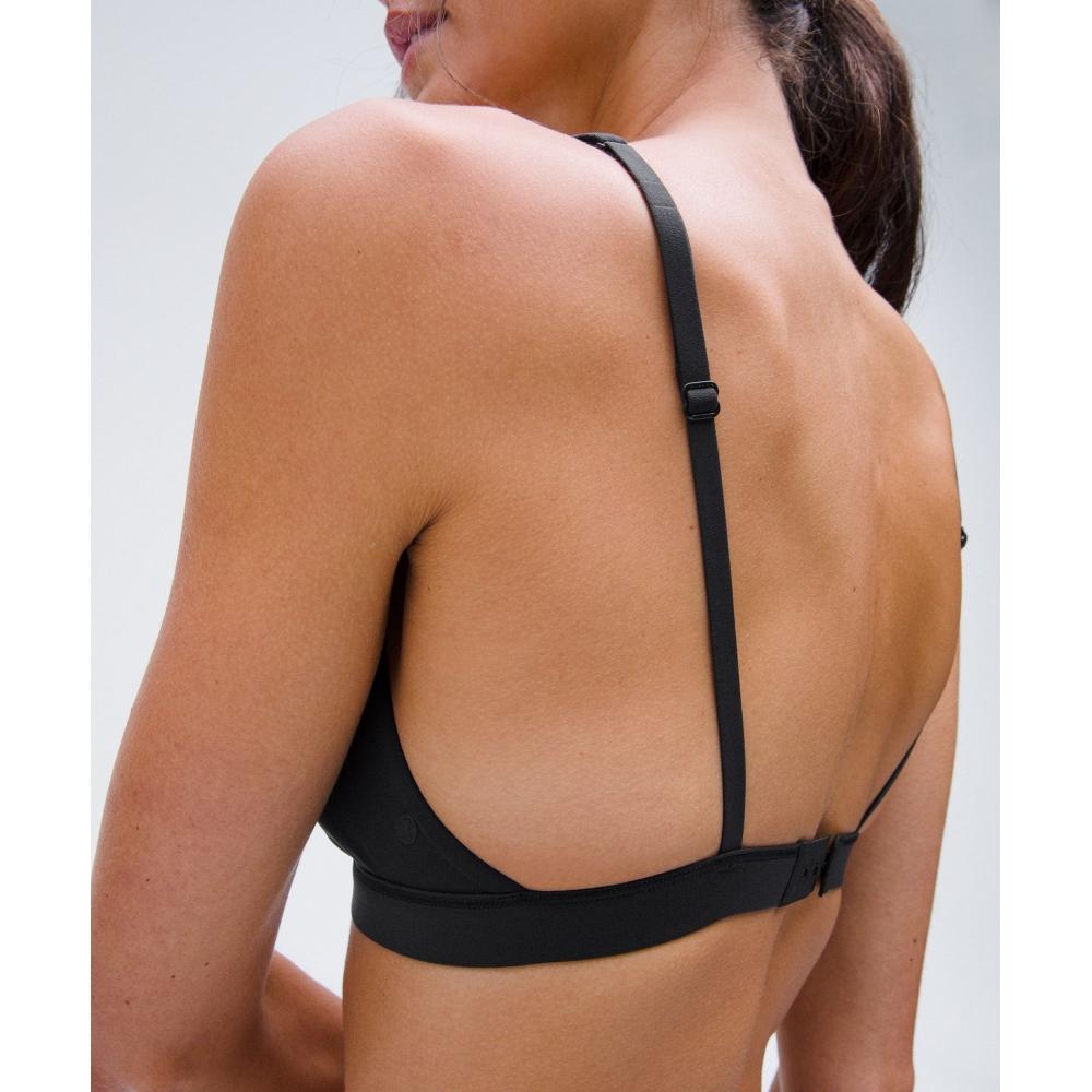 Lululemon WunDermost UltrA Soft Nulu TriAngle BrAlette  A D Cups blAck