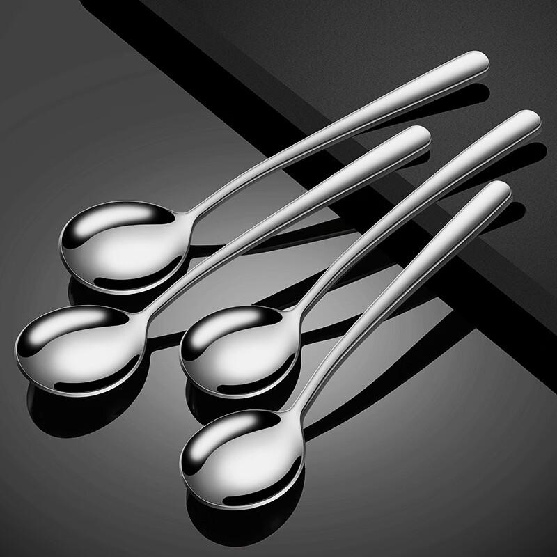 Zhishi 316 Stainless Steel Elegant Round Spoon