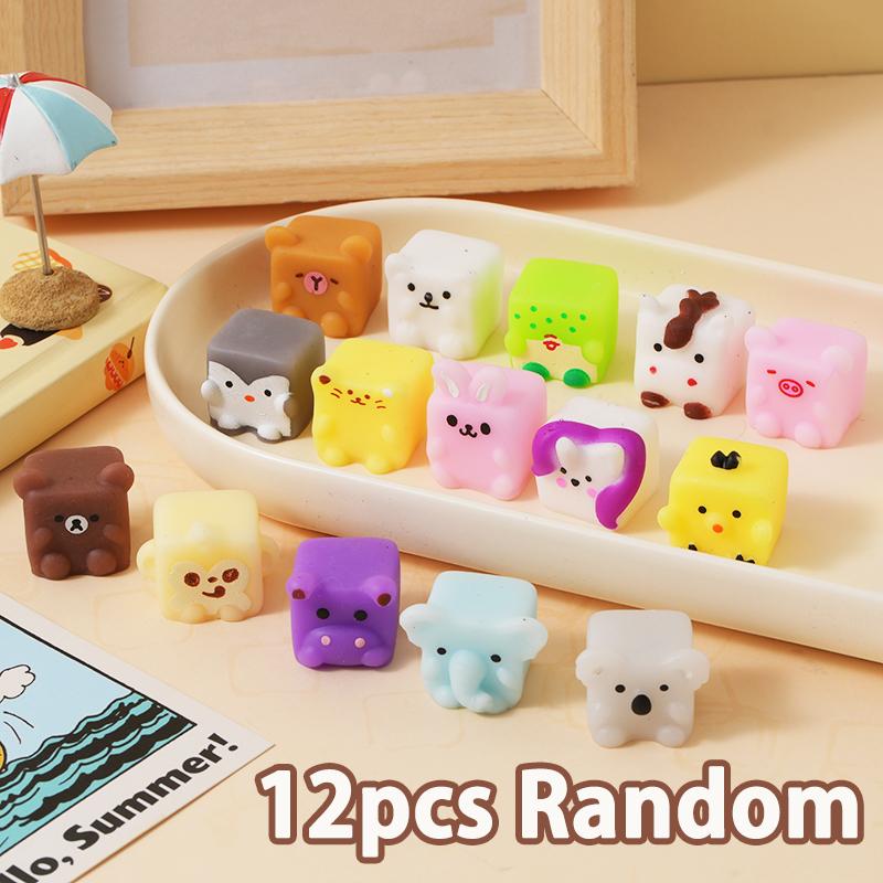 Mochi Squishy Fun Education Insect Squeeze Taba Squish Cartoon Animal Squeeze Stress Toys Party Decoration Birthday Gift For Kid