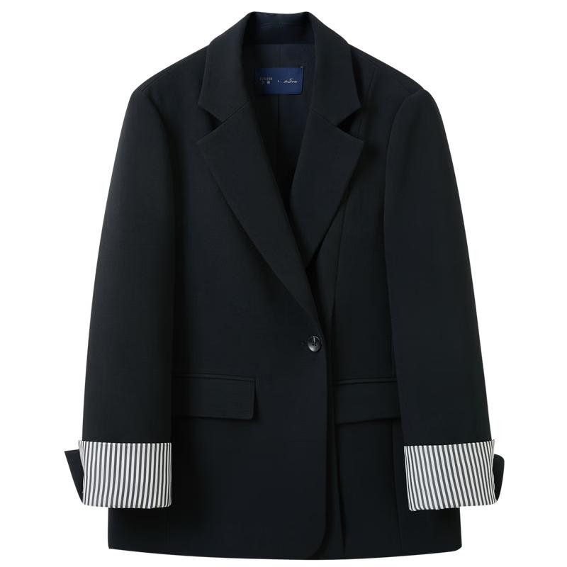 Женский свободный полосатый блейзер SanCai S