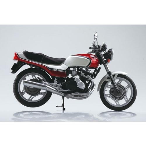 Aoshima Bunka Kyozai Skynet 1/12 Scale Complete Honda CBX400F Motorcycle in Pearl/Candy Red