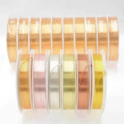 Takı Yapımı Bileklik Kendin Yap Boncuk Dizme için Renk Atmayan Bakır Tel Metal Tel Kordon İp El Sanatları Aksesuarları