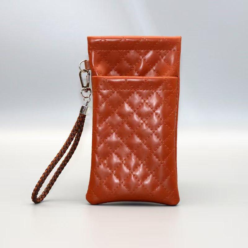 Double-Layer Sunglasses Storage Bag Portable Soft Pu Leather Squeeze Eyeglasses Case Box Glasses Bag Eyewear Organizer
