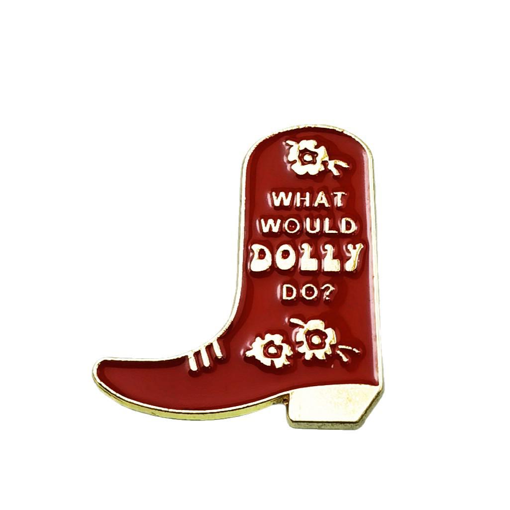 Fun Denim Boot Brooch: English Letter Metal Badge, Versatile Fashion Accessory