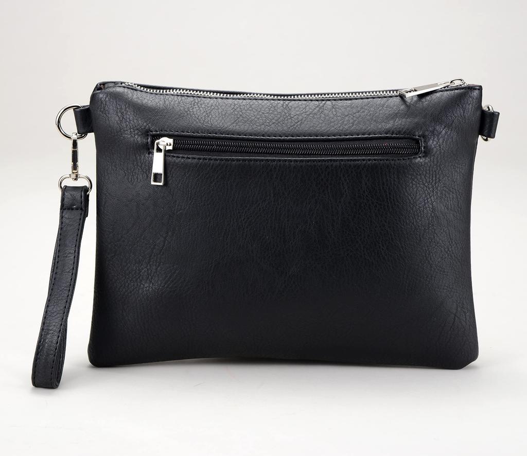 [BLACK JACKALL CROWN] Studded Clutch Bag, 2-Way Design, TH0214