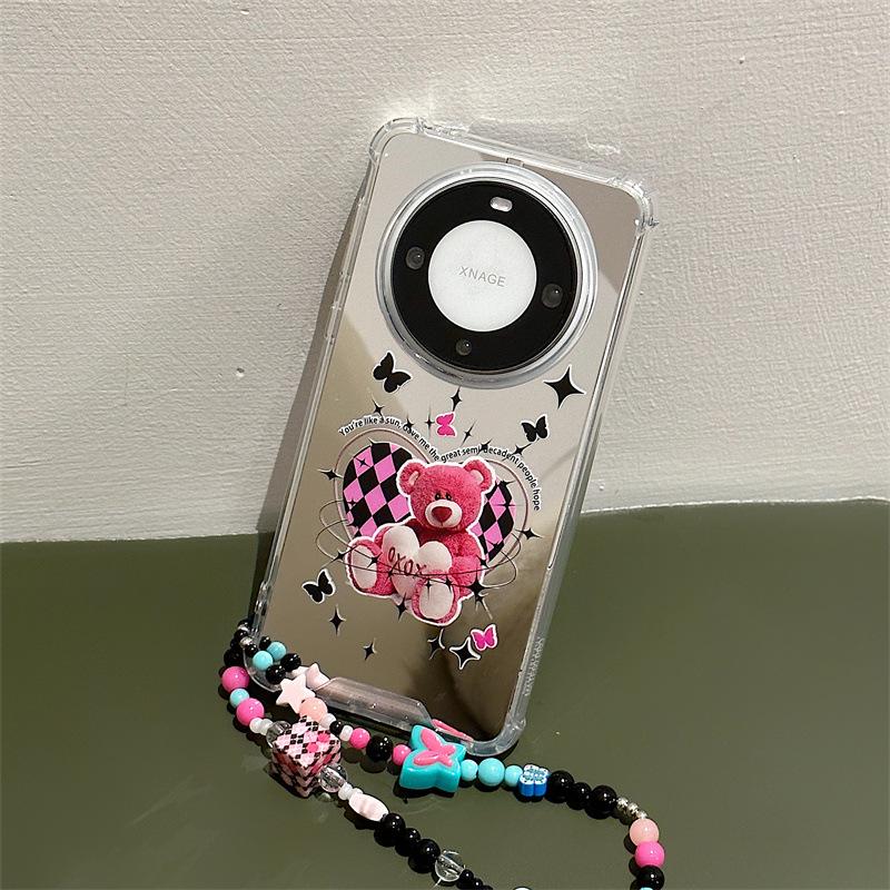 Zhitai Nova11 Hülle für Huawei Mate 60 Pro, P60/50/40, Honor 90/80 Spiegel & Armband kompatibel