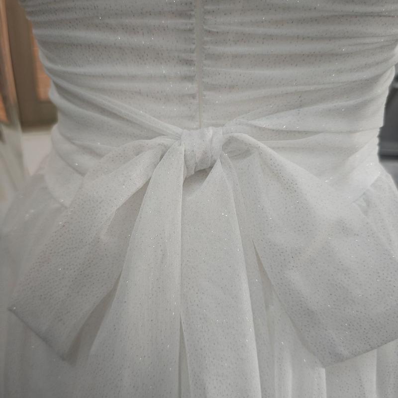 European and American Strapless Style Fashionable Mesh Backless Dress for Women