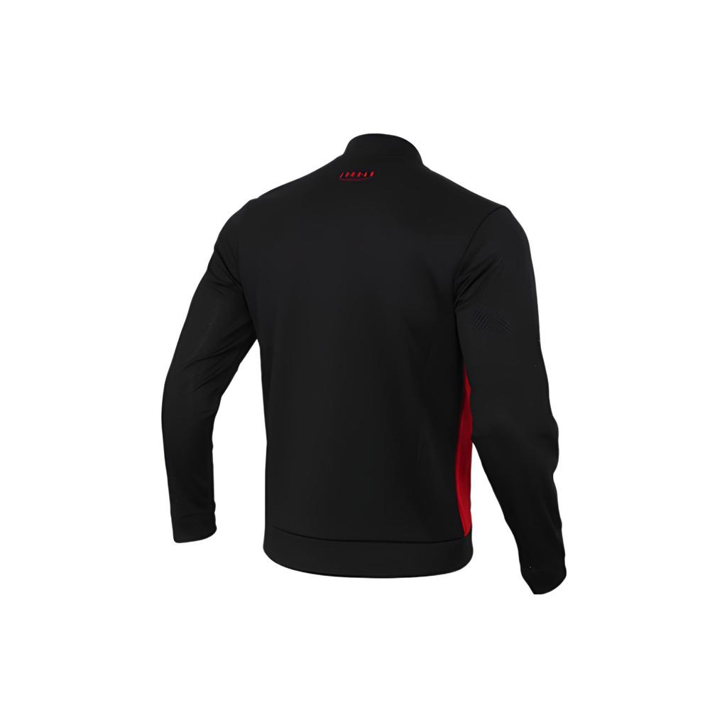 Jordan Spliced Stand Collar Zip Jacket With Brand Logo Print Men Jacket Black 931835-011