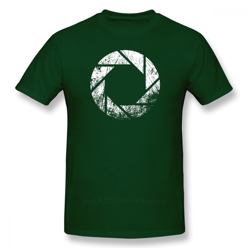

Portal T Shirt Aperture Laboratories Distressed TShirt 100 Cotton Male Tee Shirt Print Casual ShortSleeve Plus size Tshirt S