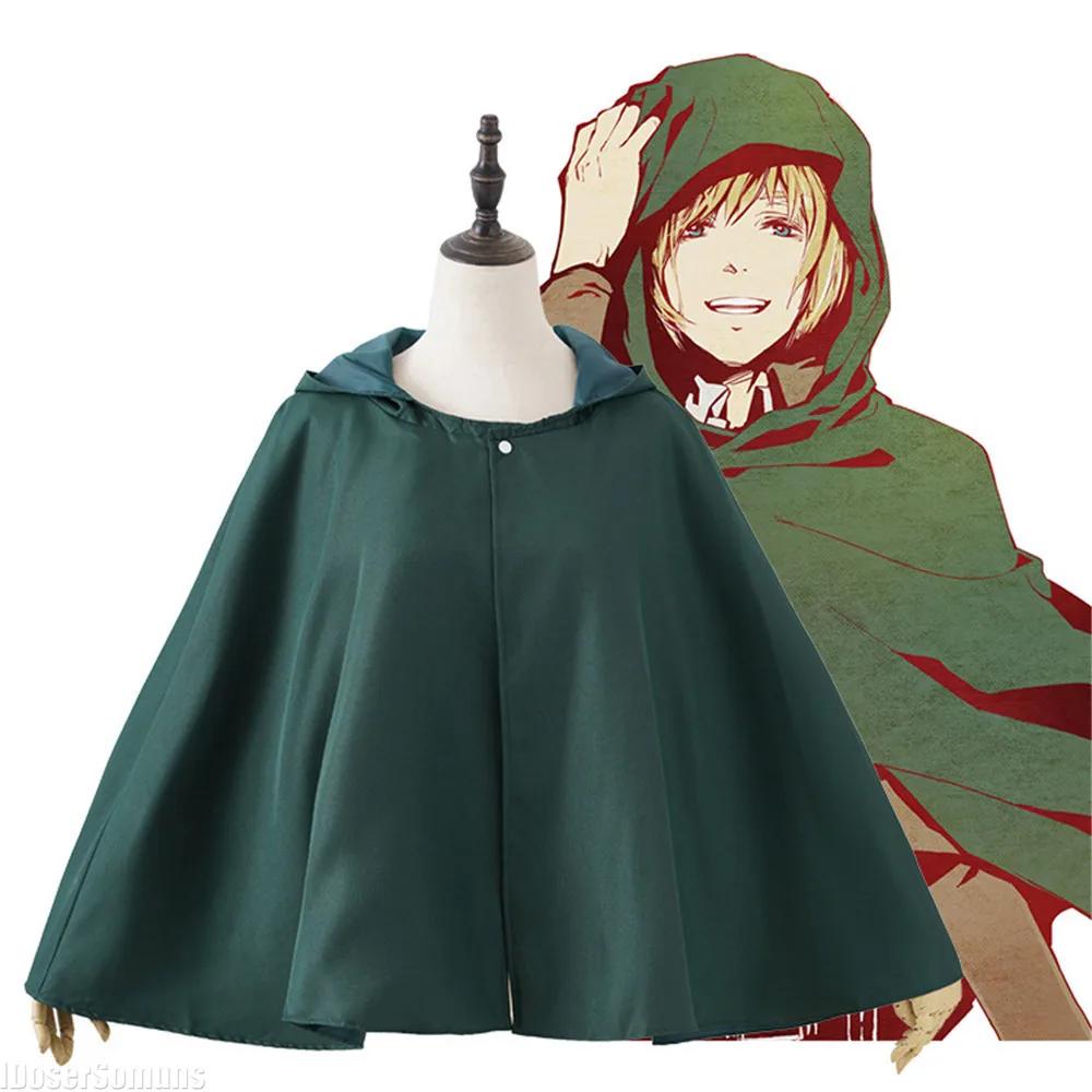 Anime Cloak Shingeki No Kyojin Scouting Legion Raincoat Cos Green Cape Mens Clothes Cosplay Costume Women Attack
