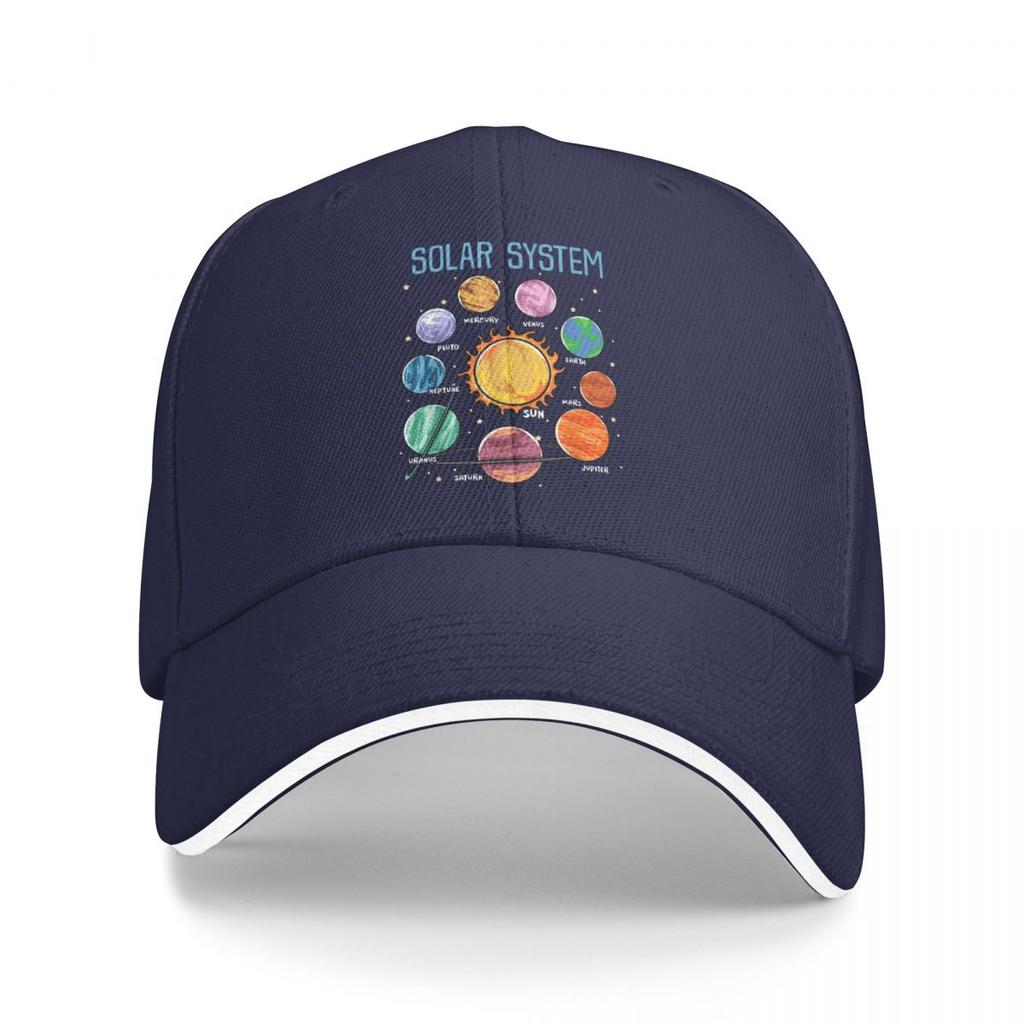 Gorras de Béisbol Planetas del Sistema Solar Ciencia Espacio Personalizadas Unisex Deporte Gorras de Verano
