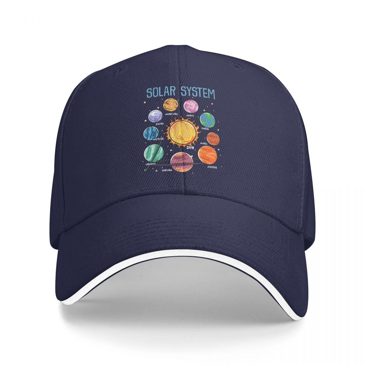 

Baseball Caps Solar System Planets Science Space Customized Unisex Sport Summer Caps One Size