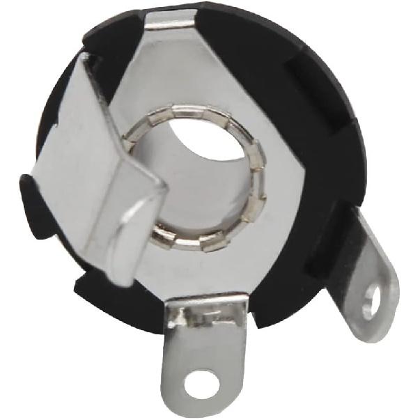 FLEOR Electric Guitar Jack 6.35mm 1/4" Mono Jack Copper Input/Output Socket with Nut Washer