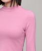 MUSINSA STANDARD WOMAN Women'S Slim Crop Mock Neck Knit [Pink]