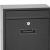 Large Wall Mount Mailbox, Lockable, Box, Capacity, Mail Box Letterbox Postbox for Door Home