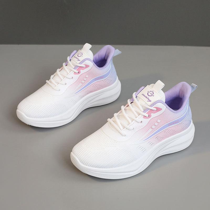 

Осень новая молодежная мода дышащая спортивная женская обувь повседневная мода мягкая подошва удобная градиентная расцветка спортивная женская обувь 40