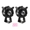 Dual Color Motorcycle Headlight Owl Design 4 Modes Auxiliary Spotlights Motorbike Scooter Fog Lamp Running Lights