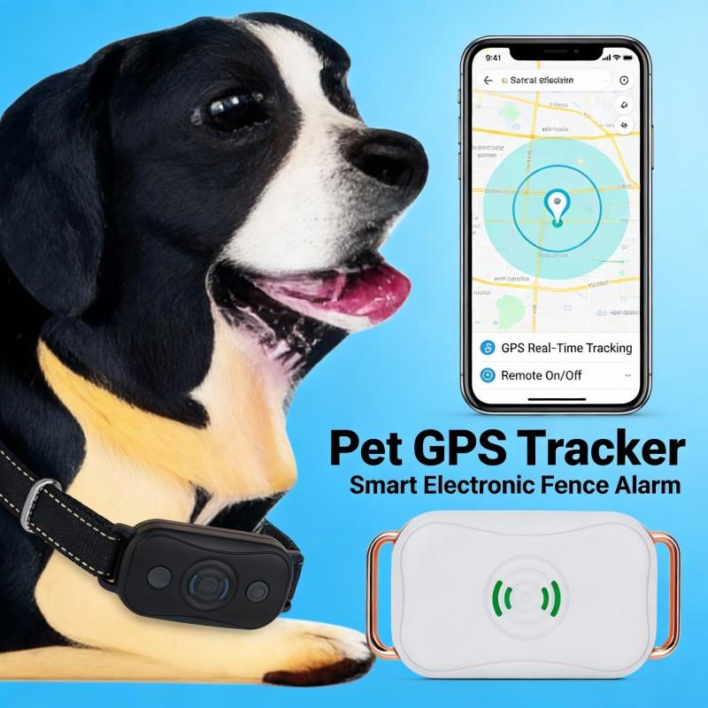Waterproof GPS Dog Collar Tracker with 4G Connectivity - Real-Time Location & Activity Monitoring for Pets (Unlimited Range)