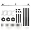 Wall-mounted Garment Pipe Rack Closet Organizer Garment Hanging Rod Bedroom Hall Industrial Pipe Clothes Rail Rack with 10 Hooks