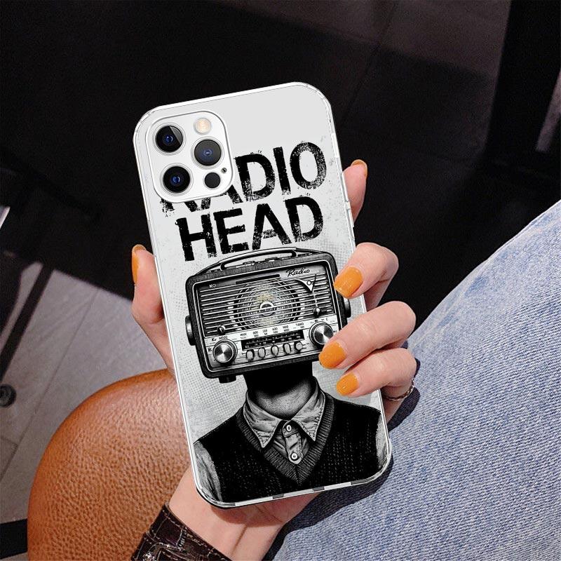 Bnad R-Radiohead Fodral För iPhone 17 Air 16 Pro Max 16E 15 + 14 Plus 11 12 13 Mini 7 8 SE Gåva Print Cover Fundas