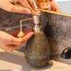 Yaratıcı Retro Stil Seramik Basmalı Sabunluk Pompalı, El Sabunu Şişesi, Banyo, Mutfak ve Tuvaletler İçin Uygun