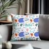 Viral MMemphis Patternful Cushion Cover Antidustmite Pillowcase Invisible Zipper Silky Short Plush Sofa Cushion Cover