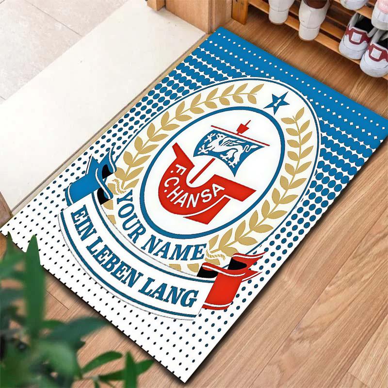 Fc Hansa Rostock Custom Name Carpet Rug For Living Room Bedroom Home Sofa Decoration Kids Play Nonslip Floor Mat
