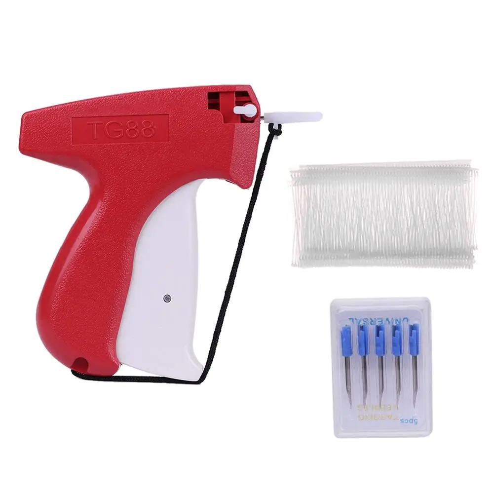 Clothes Label Gun Clothes Garment Price Label Tag Gun + 1000 Barbs + 5 Needles Marking DIY Apparel Tagging Guns Sewing Tools