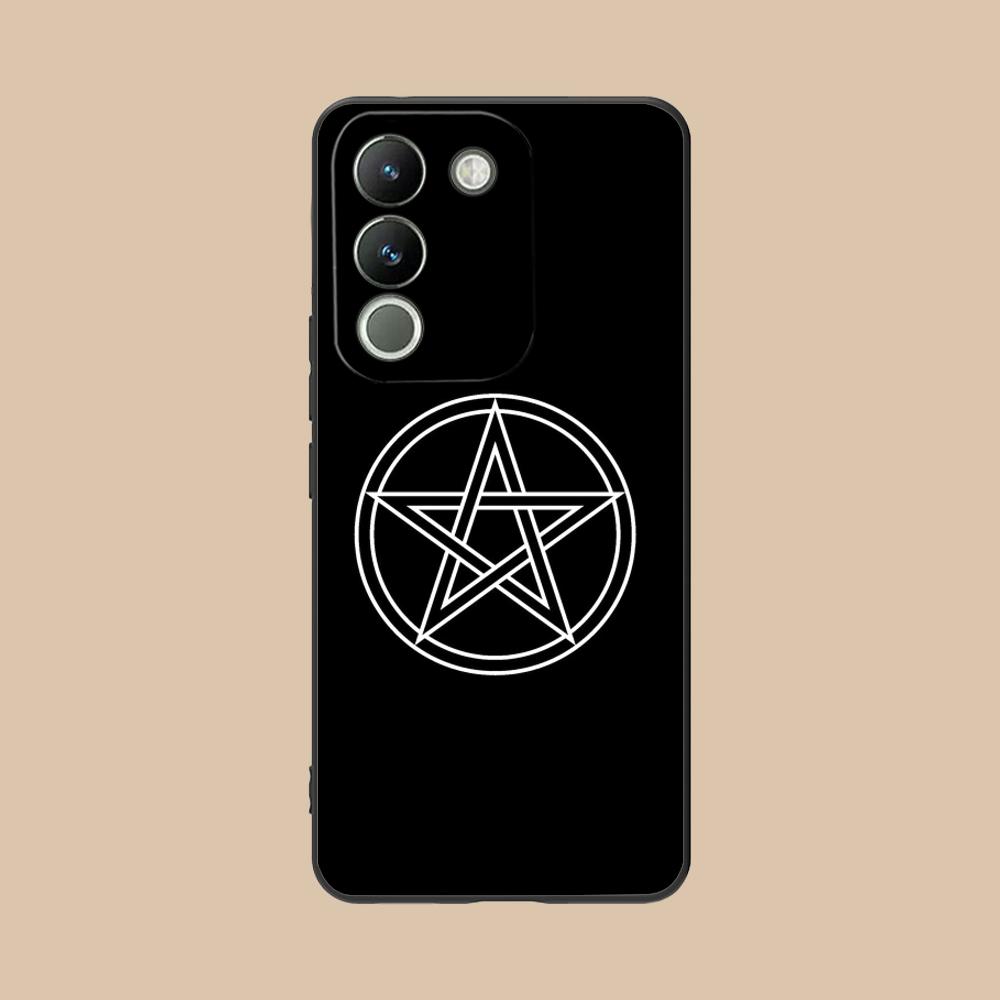 Aesthetic Pentagram Phone Case for VIVO V60 V50 V40 V30 V29 V27 V25 V23 Pro Lite 5G Soft TPU Shockproof Cover