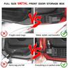  for Jeep WRANGLER JL JLU 4XE 18-23 Metal Car Front Door Pocket Storage Box Organizer for Jeep WRANGLER JL Interior Accessories